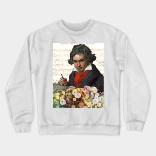 Ludwig von Beethoven Grunged III Crewneck Sweatshirt